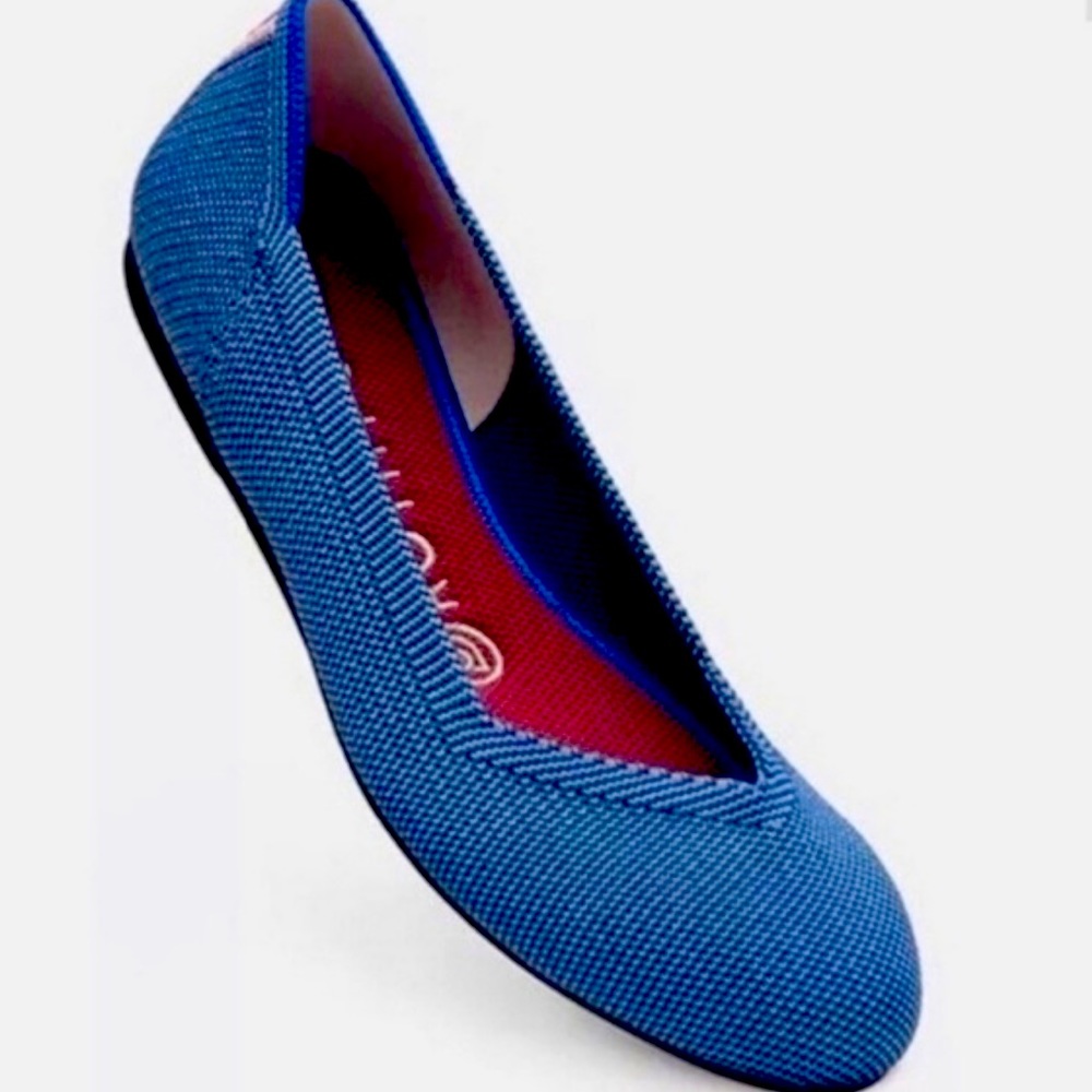 RARE! Rothy’s Indigo Blue Round Toe Flats